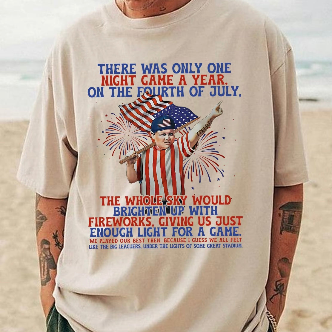Retro Sandlot Independence Day Baseball T-Shirt/Sweatshirt/Hoodie