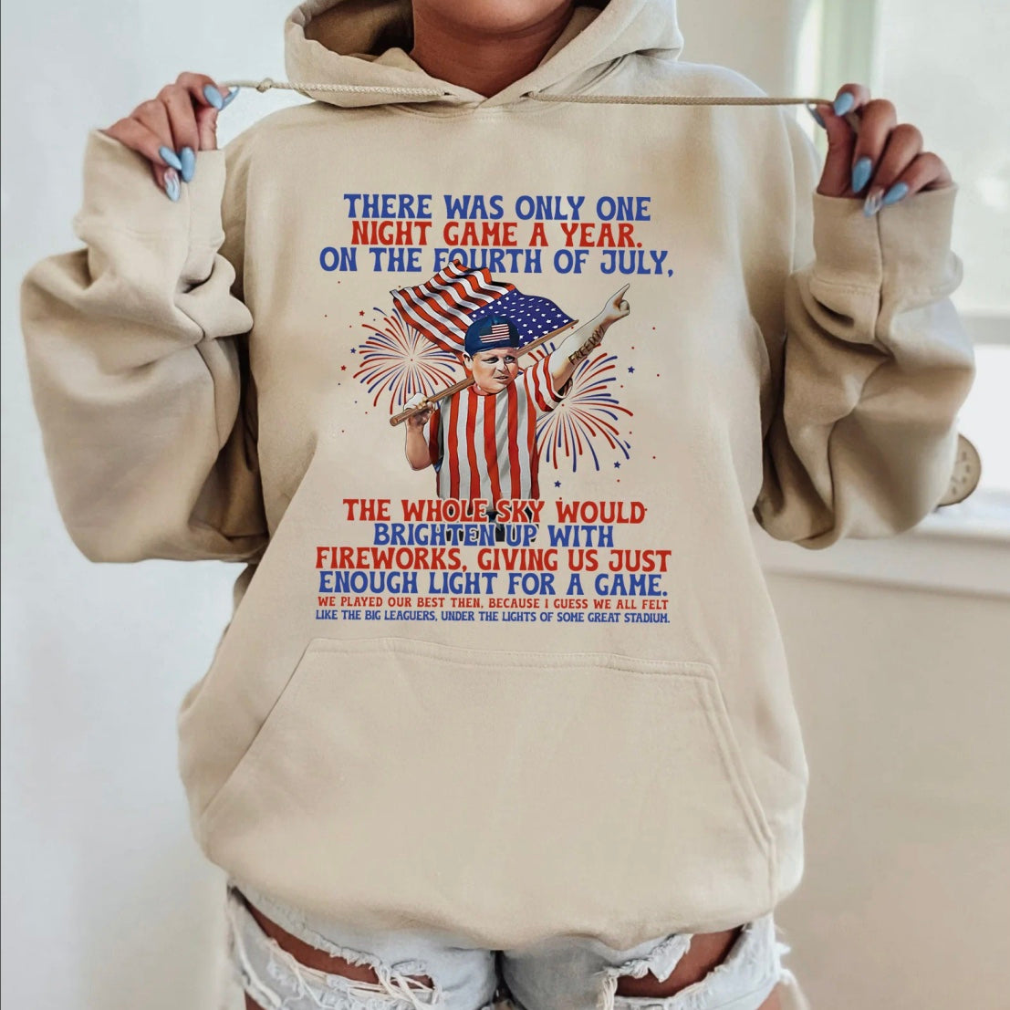 Retro Sandlot Independence Day Baseball T-Shirt/Sweatshirt/Hoodie