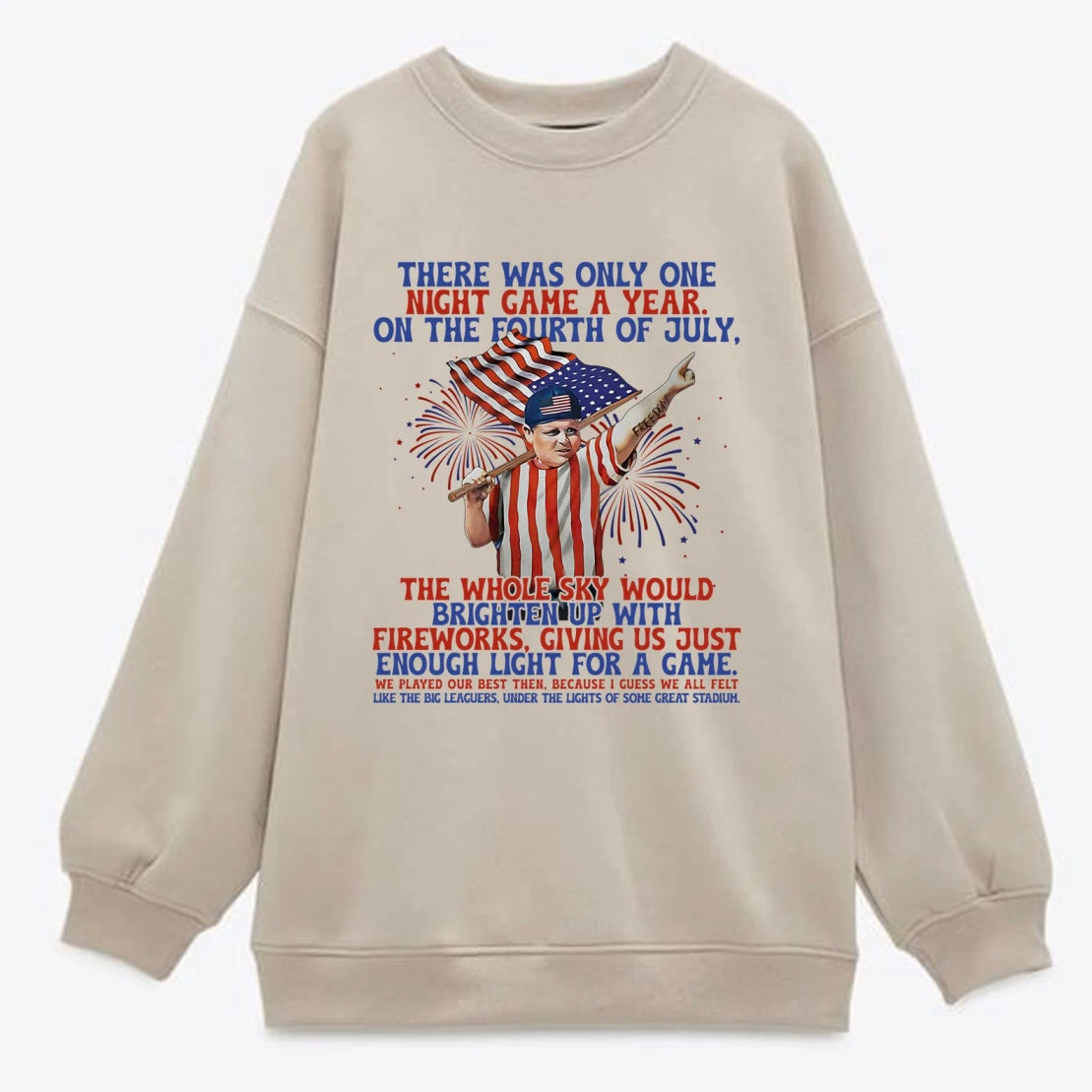 Retro Sandlot Independence Day Baseball T-Shirt/Sweatshirt/Hoodie