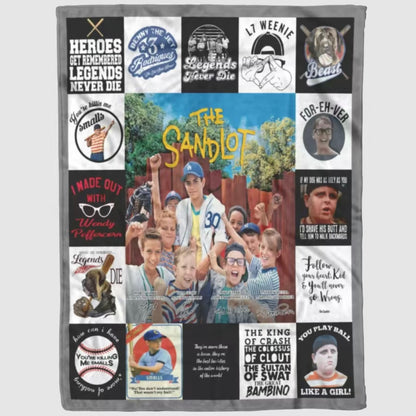 Sandlot Pattern Flannel Blanket