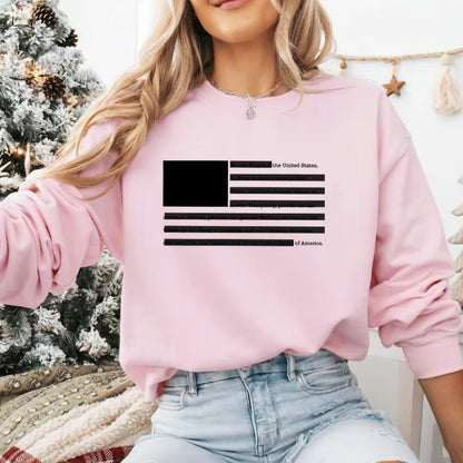 America Flag Redacted T-Shirt/Sweatshirt/Hoodie