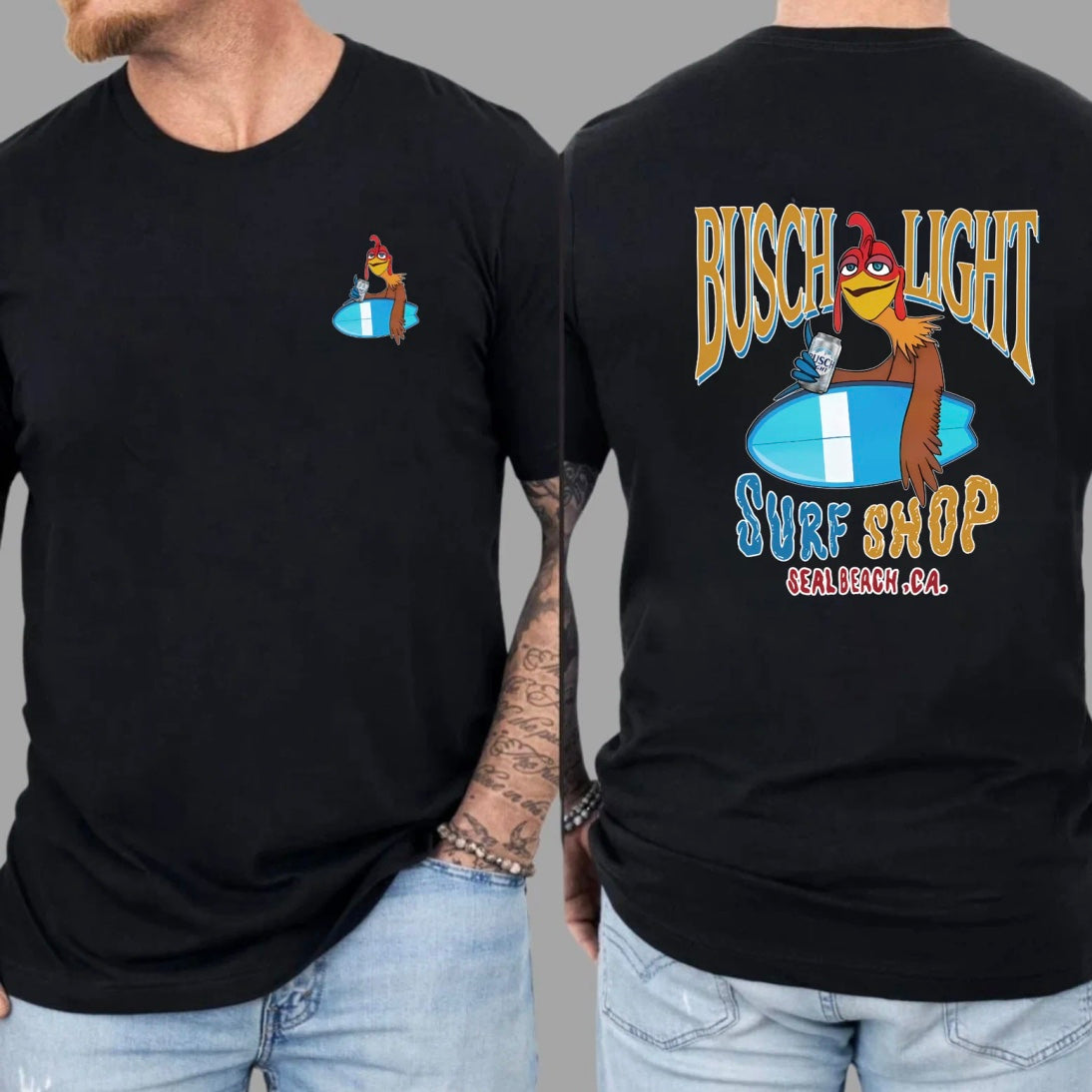 Busch Light Chicken Joe Surfs Up T-Shirt/Sweatshirt/Hoodies