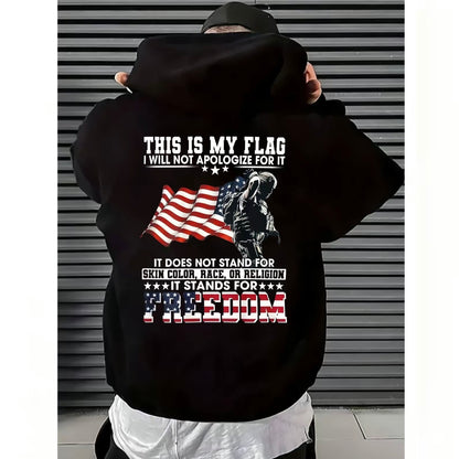American Flag & Soldier Print T-Shirt/Sweatshirt/Hoodie