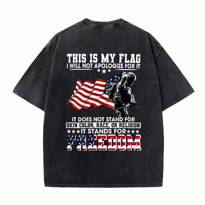 American Flag & Soldier Print T-Shirt/Sweatshirt/Hoodie