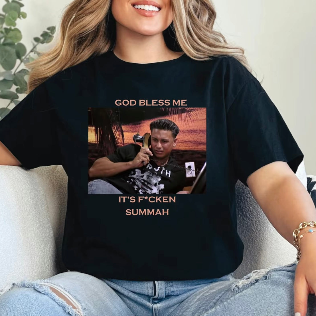 Retro 90's God Bless Me It's F*cken Summah T-Shirt/Sweatshirt/Hoodies