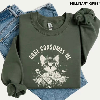 Rage Consumes Me Cute Cat T-Shirt/Sweatshirt/Hoodie