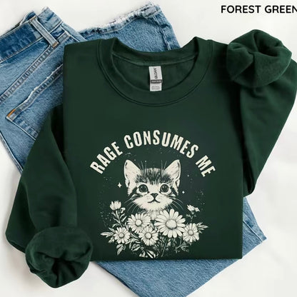 Rage Consumes Me Cute Cat T-Shirt/Sweatshirt/Hoodie