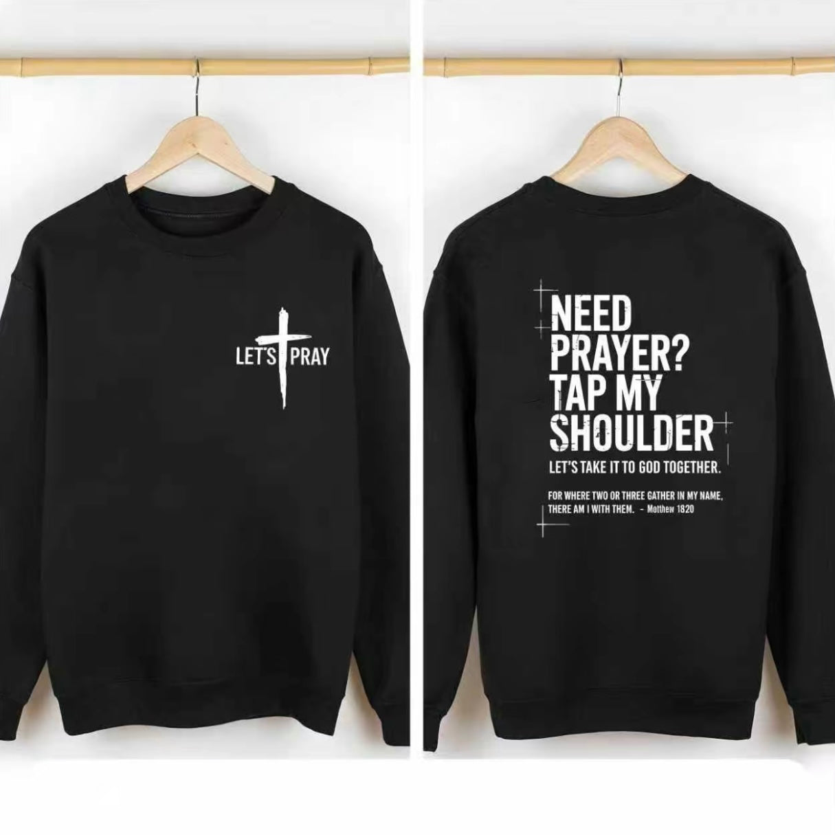 Need Prayer? Tap My Shoulder Christian Faith T-Shirt/Sweatshirt/Hoodie