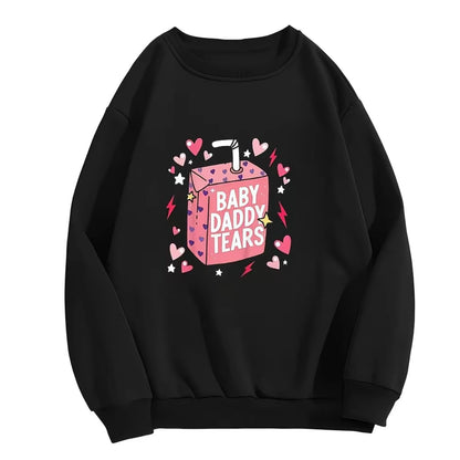 Baby Daddy Tears Love Heart Dad is My Valentine T-Shirt/Sweatshirt/Hoodie
