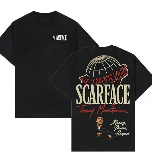Scarface The World Is Yours Design With Tony Montana Shirt/Sweatshirt/Hoodie