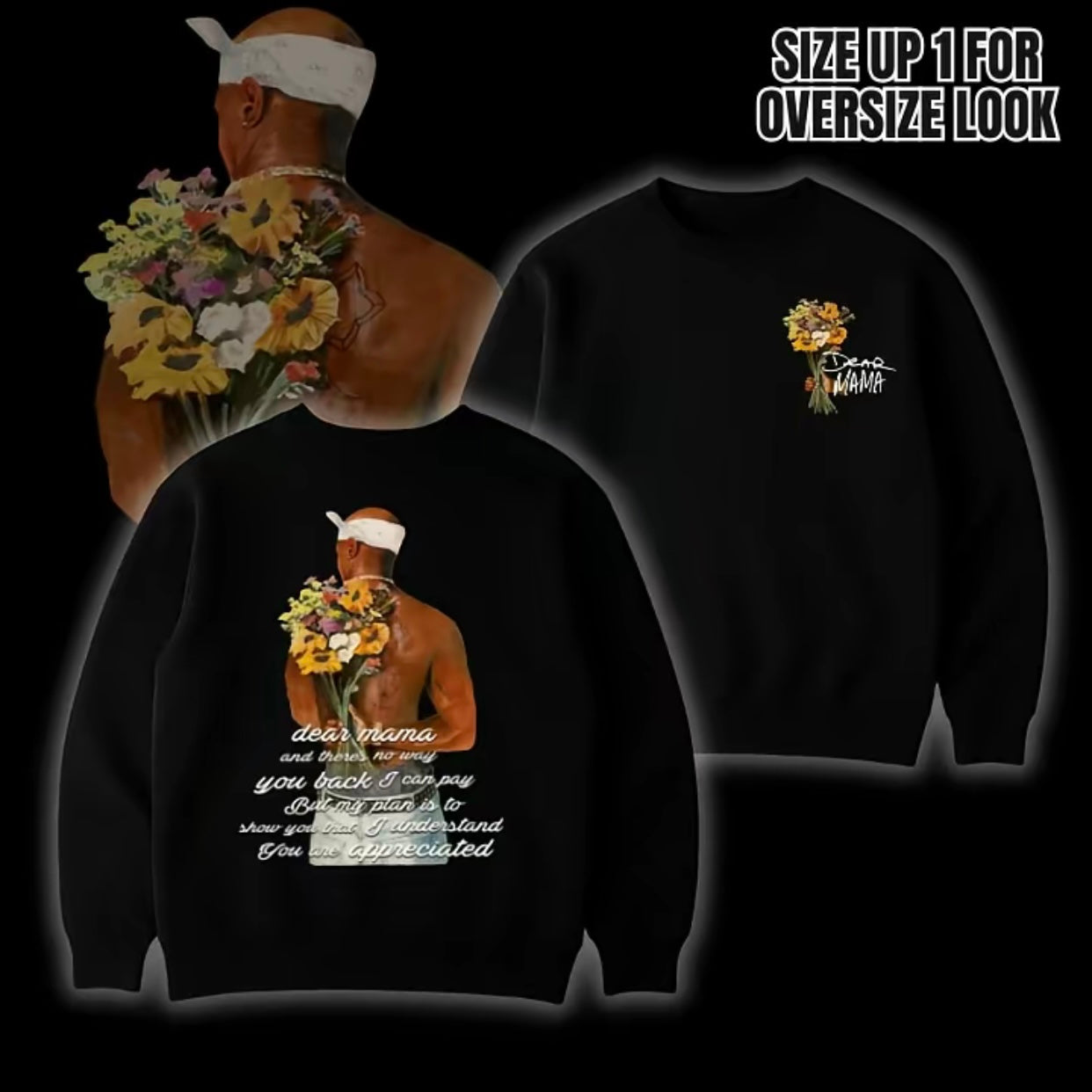 Happy Mother's Day Dear Mama There is No Way I Can Pay You Back 2Pac Quotes Shirt/Sweatshirt/Hoodie