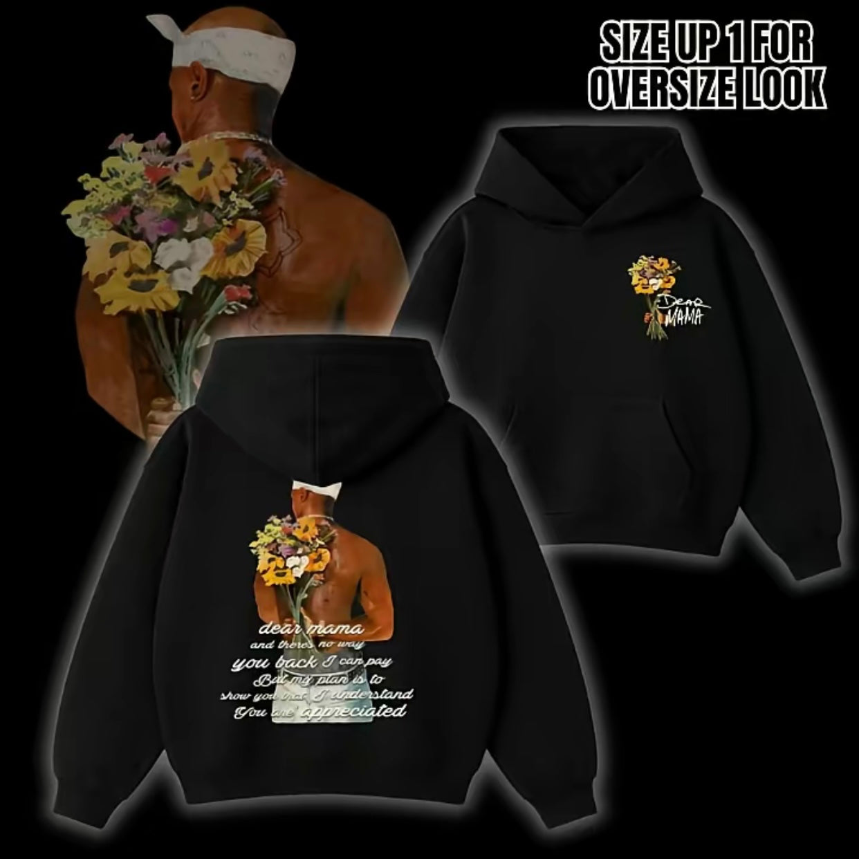 Happy Mother's Day Dear Mama There is No Way I Can Pay You Back 2Pac Quotes Shirt/Sweatshirt/Hoodie