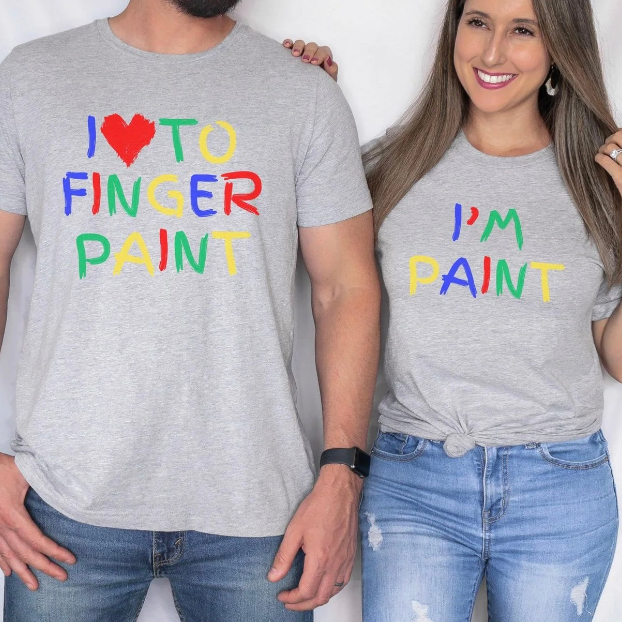 Funny Couples I Love To Finger Paint Matching Shirt/Sweatshirt/Hoodie