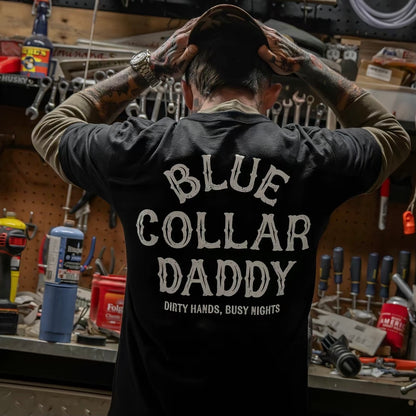 Bule Collar Daddy Design Shirt/Sweatshirt/Hoodie