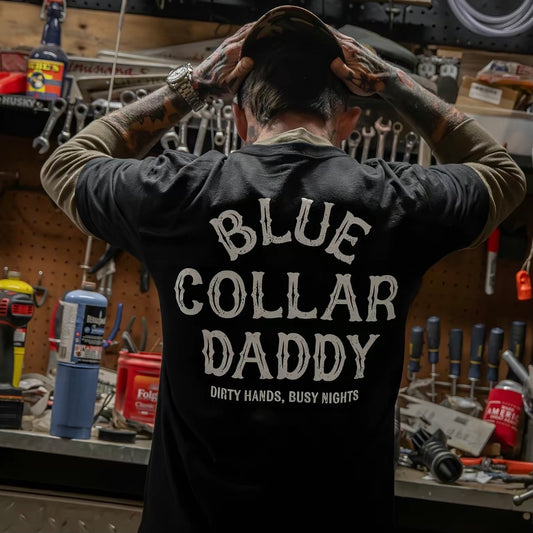 Bule Collar Daddy Design Shirt/Sweatshirt/Hoodie