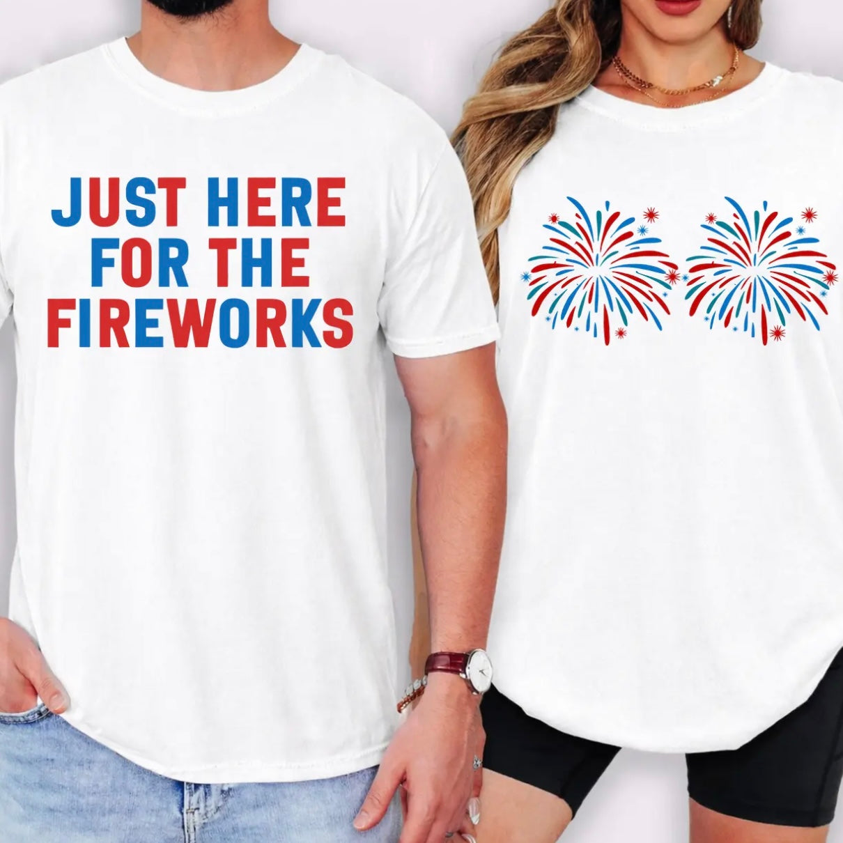 Funny Couples Fourth of July Matching Shirt/Sweatshirt/Hoodie