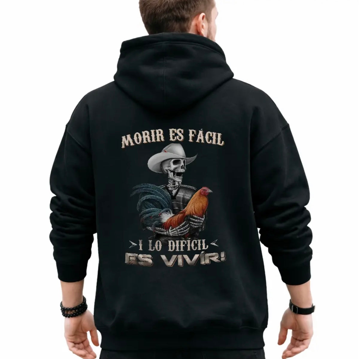 Moris Es Facil Mexican Style Big Rooster Gamefowl Father's Day Ideal Gift Shirt/Sweatshirt/Hoodie