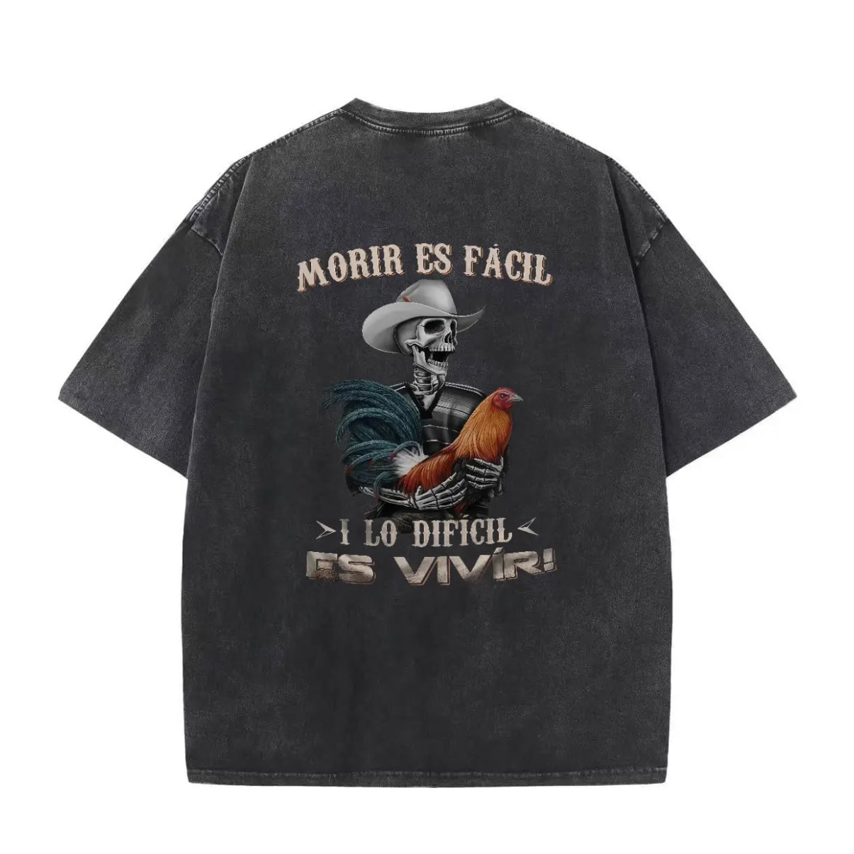 Moris Es Facil Mexican Style Big Rooster Gamefowl Father's Day Ideal Gift Shirt/Sweatshirt/Hoodie