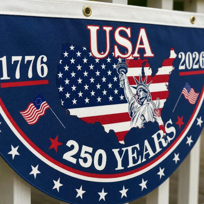 250th Anniversary USA Flag 1776-2026 Semicircular 3x5 Ft Flags