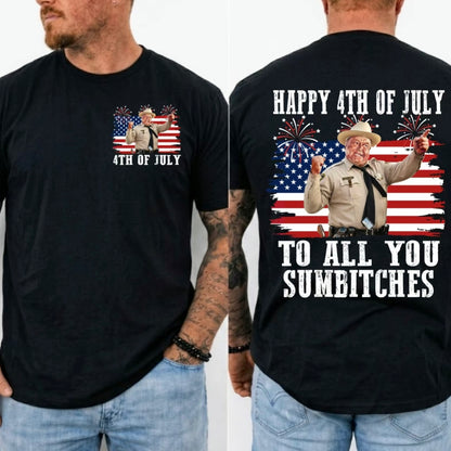 Happy 4th of July To All You Sumbitches Smokey And The Bandit Movie Shirt/Sweatshirt/Hoodie