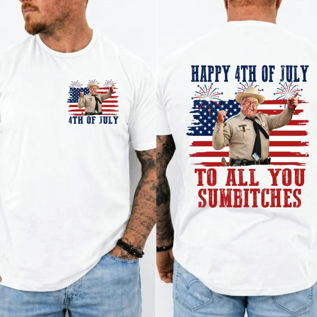 Happy 4th of July To All You Sumbitches Smokey And The Bandit Movie Shirt/Sweatshirt/Hoodie