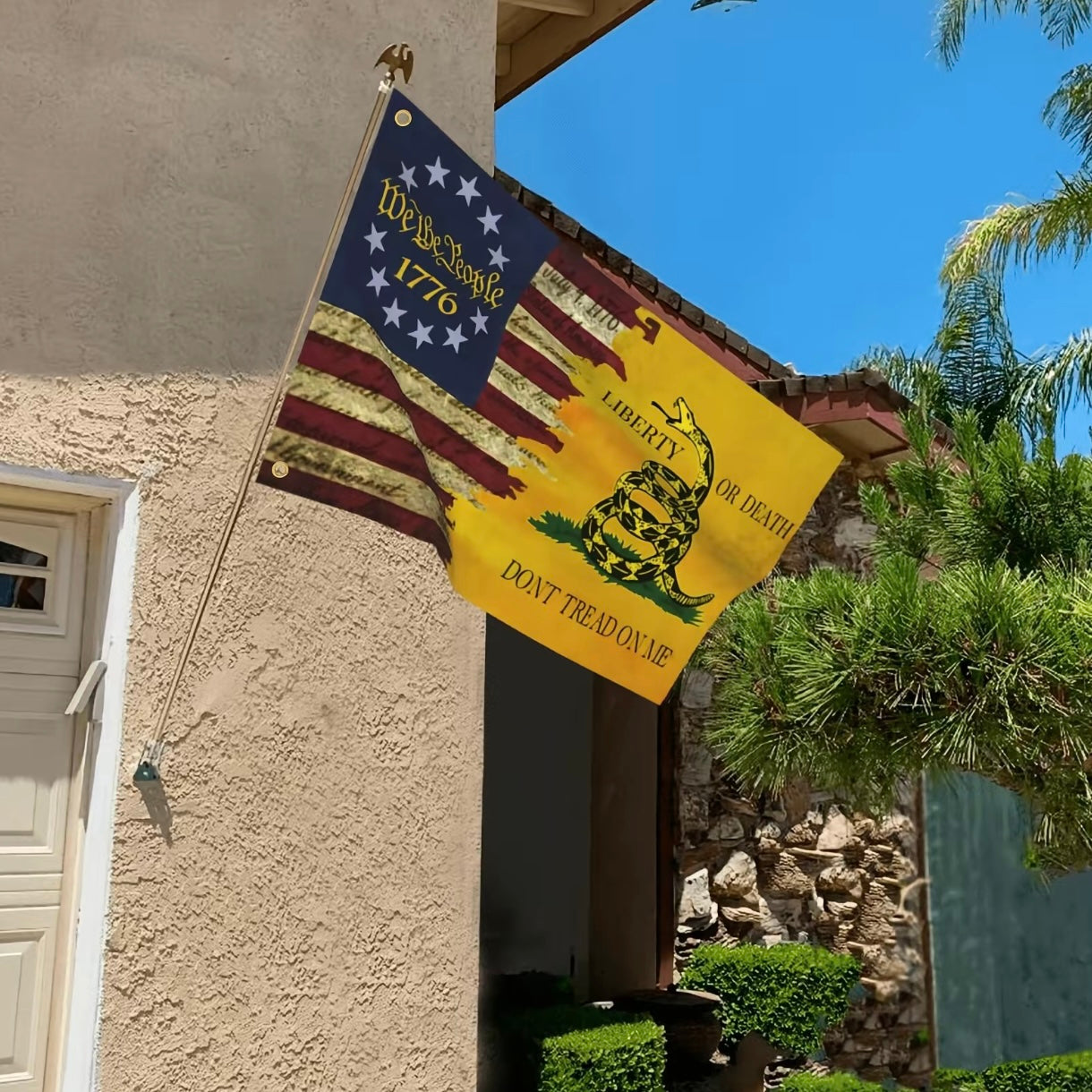 1776 Don't Tread On Me USA Flag 3x5 Ft Flags
