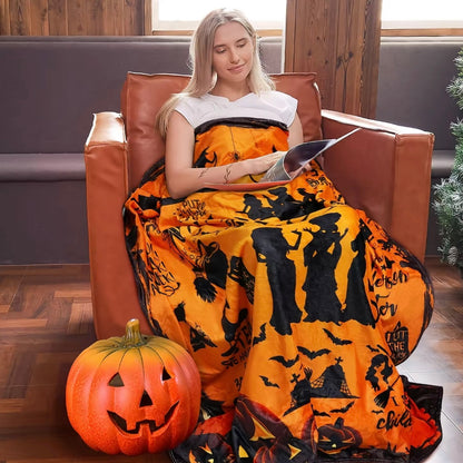 Movie Witch Pattern Flannel Blanket