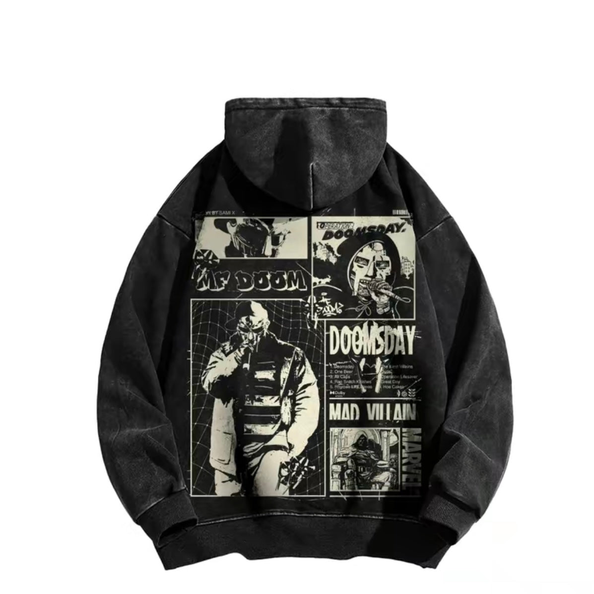 MF Doom 90s Hiphop Street Washed T-Shirt/Sweatshirt/Hoodie