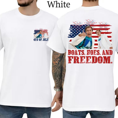 Step Brothers Brand On The 4th of July Boats Hoes And Freedom Shirt/Sweatshirt/Hoodie