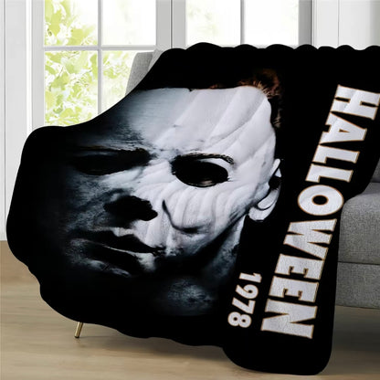 Horror Movie Halloween Flannel Blanket