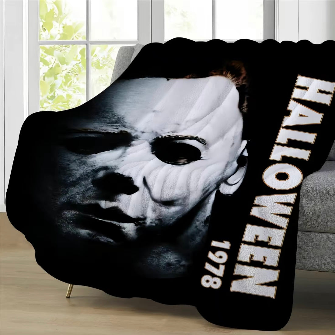 Horror Movie Halloween Flannel Blanket