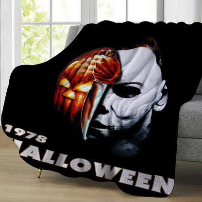 Horror Movie Halloween Flannel Blanket