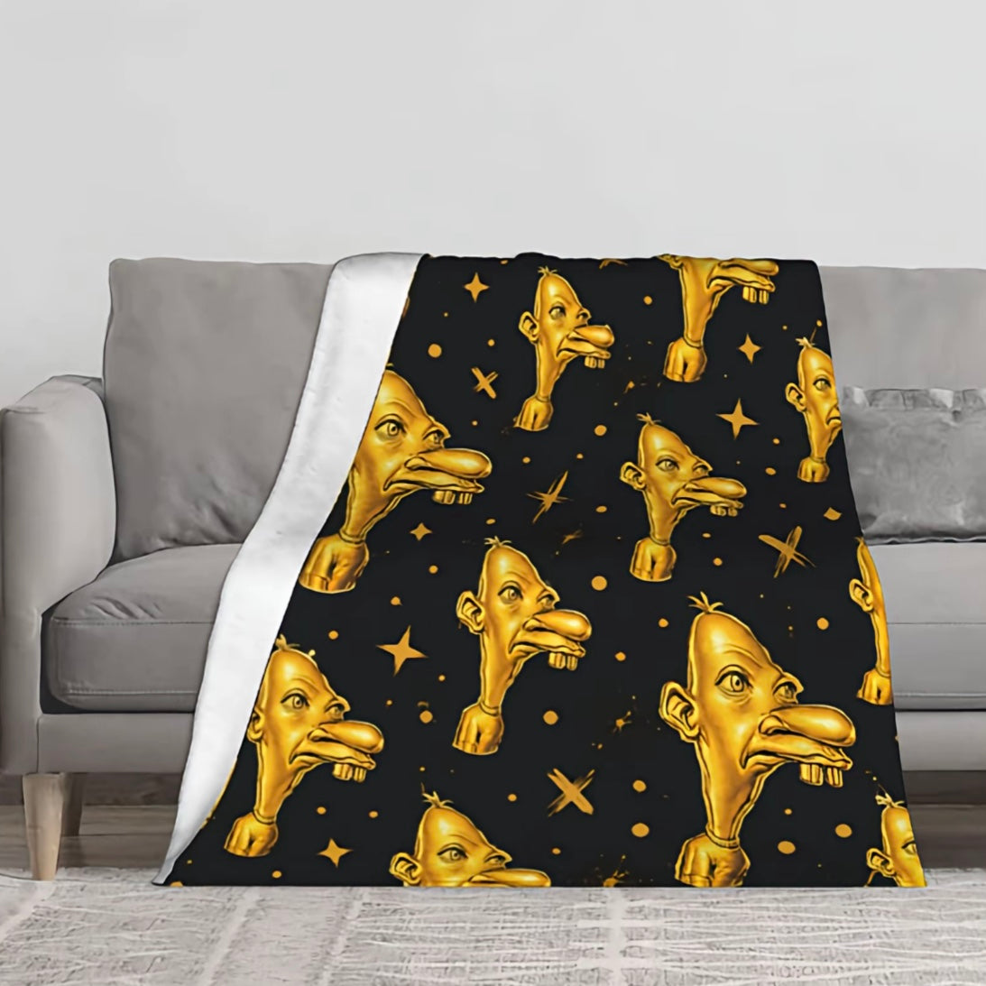 Viral Neegy Meme Flannel Blanket
