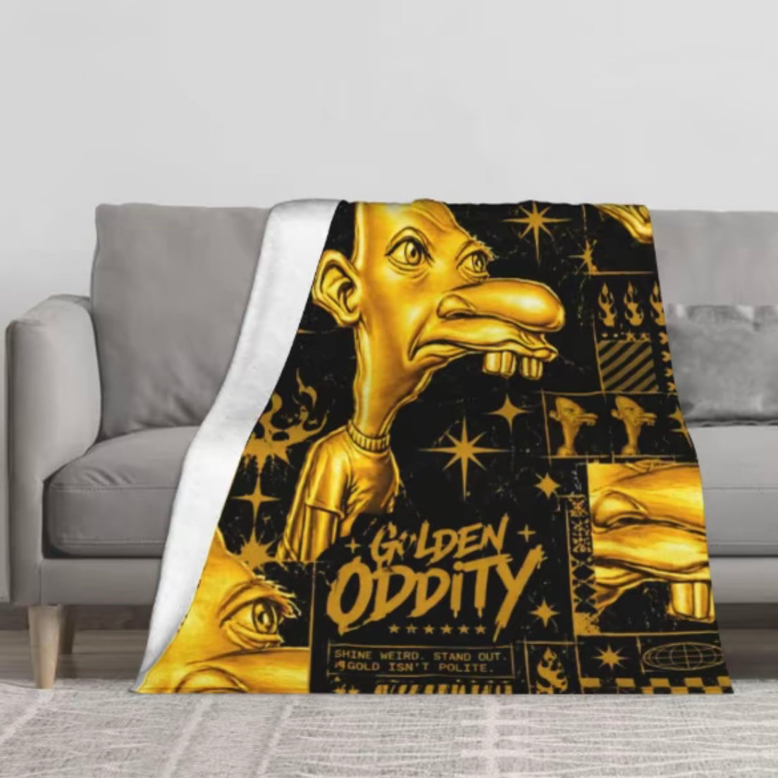Viral Neegy Meme Flannel Blanket