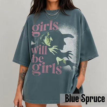 Girls will be girls Witchy Feminist Halloween Apparel T-Shirt/Sweatshirt/Hoodie