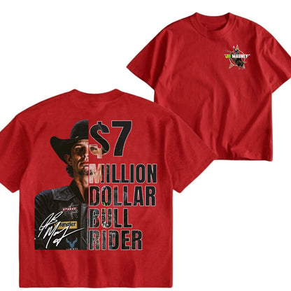 Men's Western Vintage Casual Bull Rider 2-Sided Print T-Shirt/Sweatshirt/Hoodie