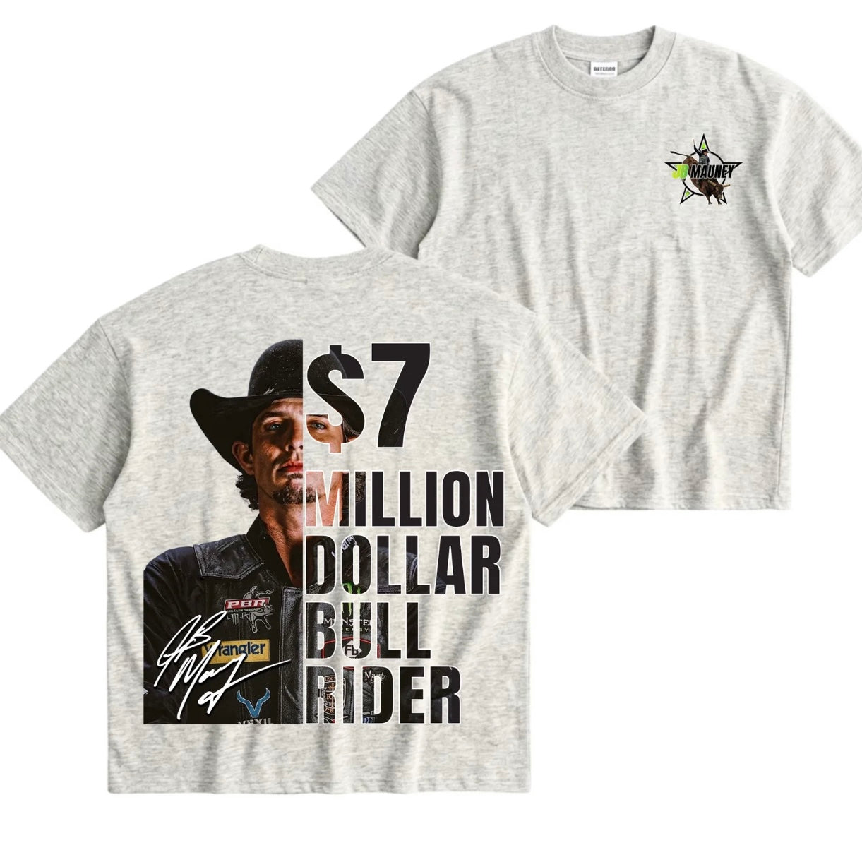 Men's Western Vintage Casual Bull Rider 2-Sided Print T-Shirt/Sweatshirt/Hoodie