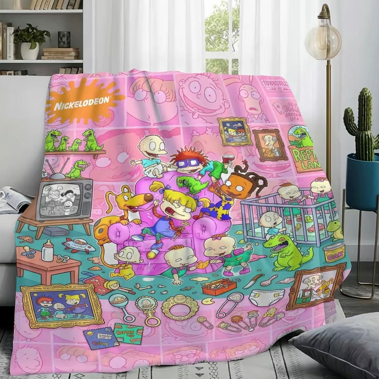 Rugrats Plush Pattern Flannel Blanket