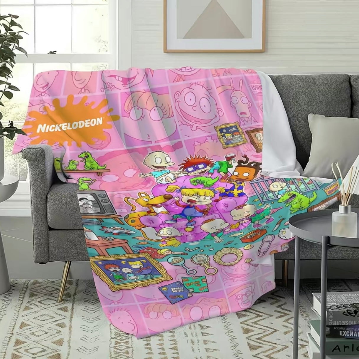 Rugrats Plush Pattern Flannel Blanket