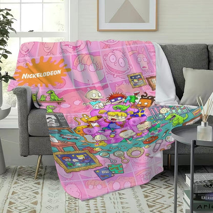 Rugrats Plush Pattern Flannel Blanket