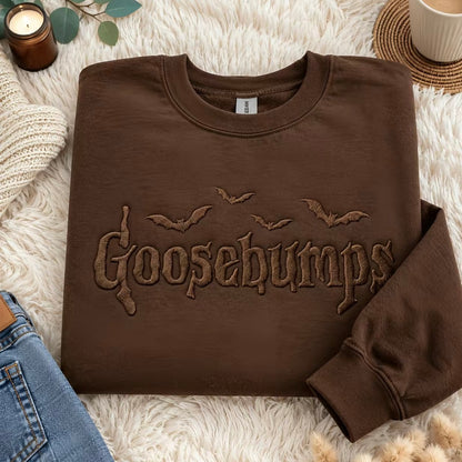 Embroidered Halloween Goosebumps T-Shirt/Sweatshirt/Hoodie