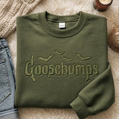 Embroidered Halloween Goosebumps T-Shirt/Sweatshirt/Hoodie