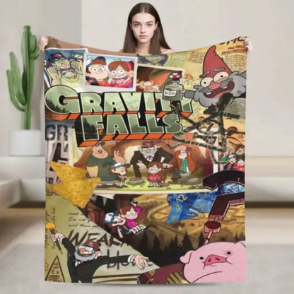 Gravity Falls Pattern Flannel Blanket