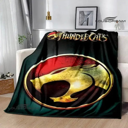 Thundercats Cartoon Pattern Flannel Blanket