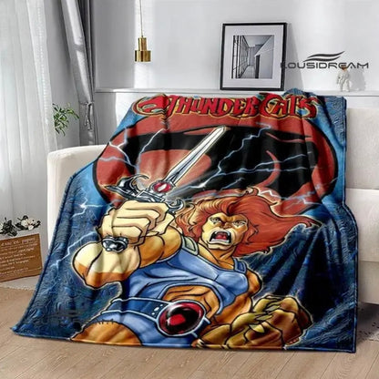 Thundercats Cartoon Pattern Flannel Blanket