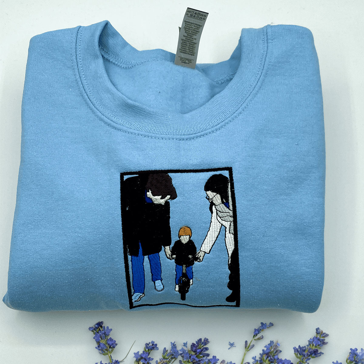 Custom Hoodie with Picture Embroidered Sweatshirt Family Portrait