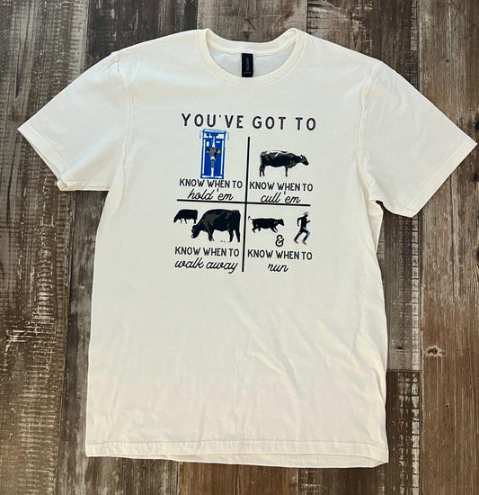 Know When To Hold 'Em  Western T-Shirt/Sweatshirt/Hoodie