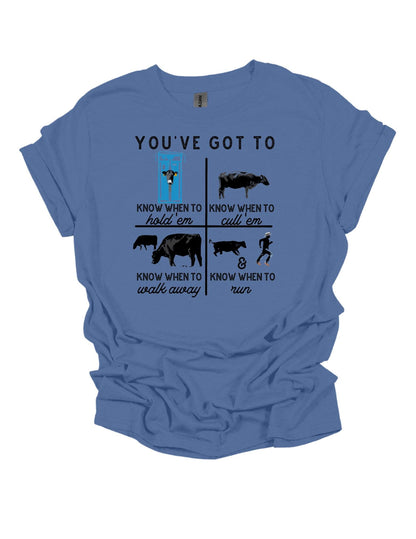 Know When To Hold 'Em  Western T-Shirt/Sweatshirt/Hoodie