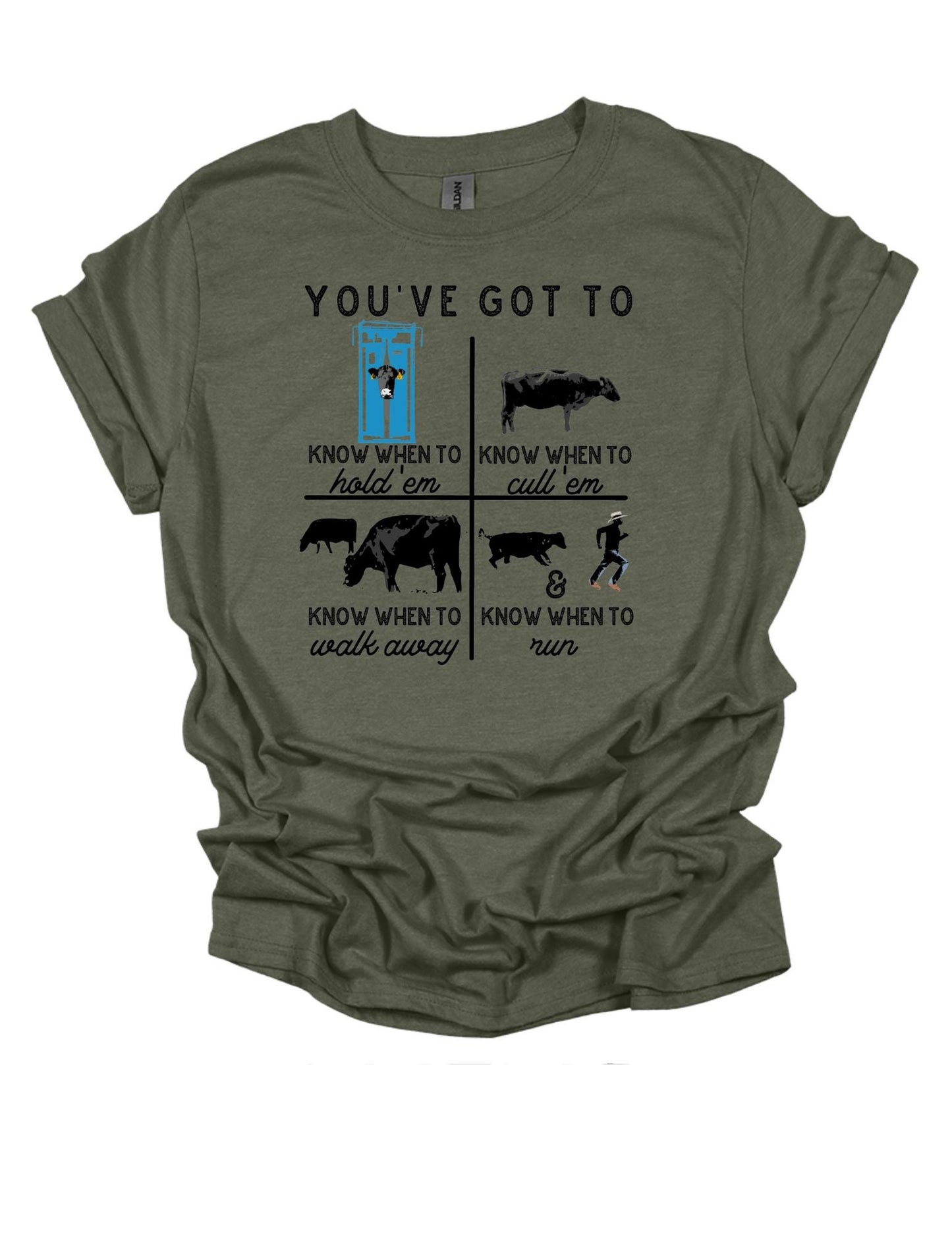 Know When To Hold 'Em  Western T-Shirt/Sweatshirt/Hoodie