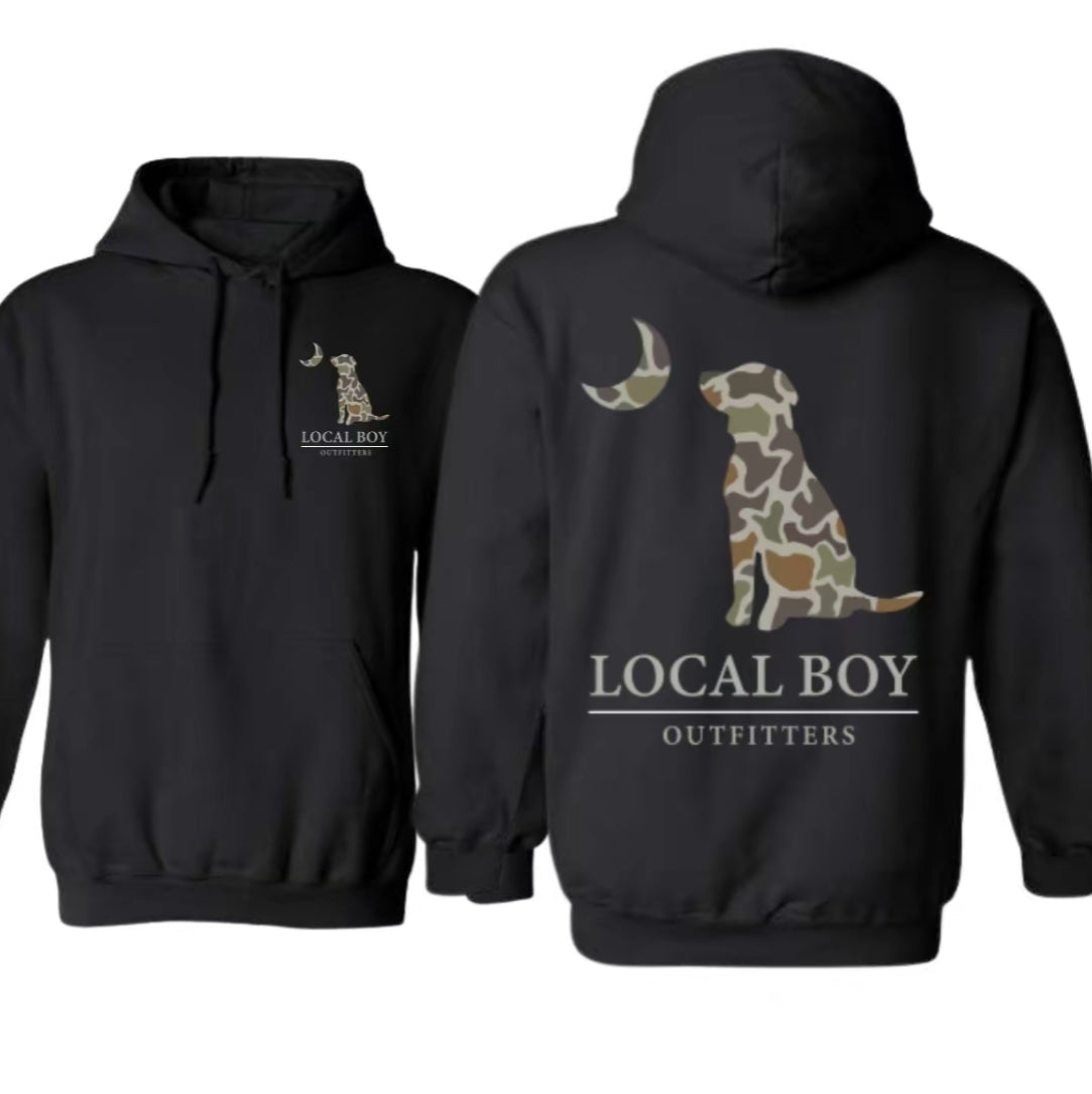 Local Boy Outfitters Camo Dog Hoodie/T-Shirt/Sweatshirt